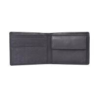 Strellson mens wallet - Brick Lane Jaden Billfold sh8, 9x11x2cm (HxWxD) Black