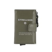 Strellson Herren Geldbörse - E-Cage Stockwell 2.0 C-Four E-Cage sv8, 10x6,5x3cm (HxBxT) Grün