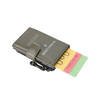 Strellson mens wallet - E-Cage Stockwell 2.0 C-Four E-Cage sv8, 10x6,5x3cm (HxWxD) Green