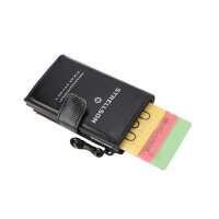 Strellson mens wallet - E-Cage Stockwell 2.0 C-Four E-Cage sv8, 10x6,5x3cm (HxWxD) Black
