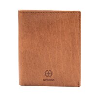Strellson mens wallet, genuine leather - Blackwall Jorge Billfold V8, 10x13x2cm (HxWxD) Brown
