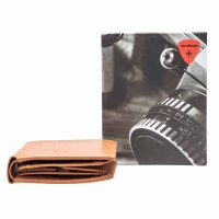 Strellson mens wallet, genuine leather - Blackwall Jorge Billfold V8, 10x13x2cm (HxWxD) Brown