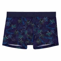 HOM Herren Boxershorts - Boxer Briefs Maldives, Unterhose, gemustert Blau S