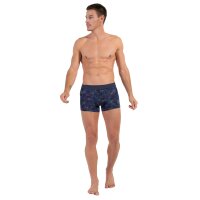 HOM mens boxer shorts - Boxer Briefs Maldives, pants, patterned Blue S (Small)
