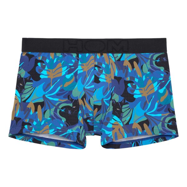 HOM mens boxer shorts - Boxer Briefs Java, pants, patterned Blue L (Large)