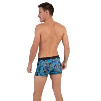 HOM mens boxer shorts - Boxer Briefs Java, pants, patterned Blue M (Medium)