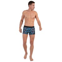 HOM Herren Boxershorts - Boxer Briefs HO1 Hanoi, Unterhose, gemustert Blau L