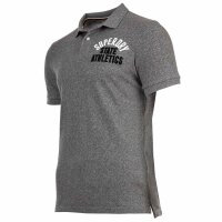 Superdry Herren Poloshirt - Vintage Superstate, Kurzarm, Knopfleiste, Baumwolle Grau meliert M