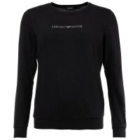 EMPORIO ARMANI Ladies Pyjama Set 2-piece - ESSENTIAL STUDS LOGO, Stretch Cotton Black S (Small)