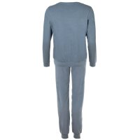 EMPORIO ARMANI Ladies Pyjama Set 2-piece - ESSENTIAL STUDS LOGO, Stretch Cotton Blue S (Small)