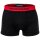 EMPORIO ARMANI Herren Trunks, 3er Pack - PURE COTTON, Boxershorts, uni/gemustert Rot/Schwarz M