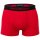 EMPORIO ARMANI mens trunks, 3-pack - PURE COTTON, boxer shorts, plain/patterned Red/black M (Medium)