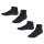 FALKE childrens sneaker socks, 2-pack - Happy, short socks, single-coloured Black 23-26
