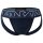 EMPORIO ARMANI Herren Jockstrap - MEGALOGO, Jocks, Tanga Slip, Stretch Cotton Blau XL