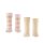 FALKE Kinder Socken, 2er Pack - Happy Stripe, Kurzsocken, gestreift Rosa/Beige 23-26