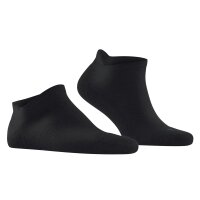 FALKE unisex sneaker socks - Keep Warm, short socks, single-coloured Black 46-48