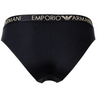 EMPORIO ARMANI womens briefs, 2-pack - ICONIC MICROFIBER, briefs, microfibre stretch Black XS (X-Small)