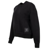 EMPORIO ARMANI Damen Sweatshirt - ICONIC TERRY, Crew Neck, Rundhals, Cotton-Mix Schwarz XS