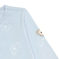 Steiff Kinder Schlafanzug 2-teilig - Nachtwäsche, Pyjama, Set, lang, Print Blau 104