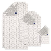 Villeroy & Boch Handtuch Set, 10-tlg. - Carré, 2x Duschtuch, 4x Handtuch, 4x Gästetuch Weiß/Hellgrau Set