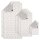 Villeroy & Boch towel set, 10-piece - Carré, 2x shower towel, 4x hand towel, 4x guest towel White/Light Grey Set