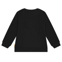 Steiff Kinder Sweatshirt - Teddy-Applikation, Cotton Stretch, uni Schwarz 92