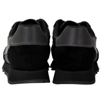 A|X ARMANI EXCHANGE Herren Sneaker - Turnschuh, Low, Retro, Logo, Leder/Textil Schwarz EU 44