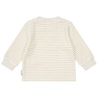 Steiff baby sweatsuit, 2-piece - homewear, set, long, striped, teddy motif Beige/White 74