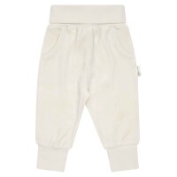 Steiff baby sweatsuit, 2-piece - homewear, set, long, striped, teddy motif Beige/White 74