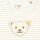 Steiff Baby Sweatanzug, 2-teilig - Homewear, Set, lang, gestreift, Teddy-Motiv Beige/Weiß 74