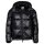 A|X ARMANI EXCHANGE mens down jacket - quilted jacket with hood, zip fastening Black XL (X-Large)