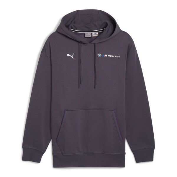 PUMA Herren Hoodie - BMW Motorsport Hoodie, Fleece, Logo, einfarbig Grau XL