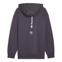 PUMA Herren Hoodie - BMW Motorsport Hoodie, Fleece, Logo, einfarbig Grau XL