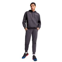 PUMA Mens Hoodie - BMW Motorsport Hoodie, fleece, logo, single-coloured Grey XL (X-Large)