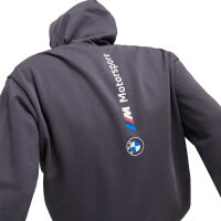 PUMA Mens Hoodie - BMW Motorsport Hoodie, fleece, logo, single-coloured Grey XL (X-Large)