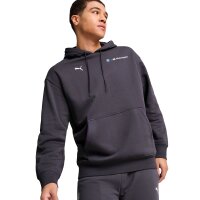 PUMA Mens Hoodie - BMW Motorsport Hoodie, fleece, logo, single-coloured Grey XXL (XX-Large)