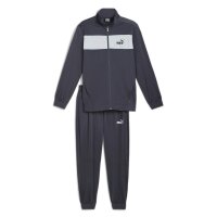 PUMA Mens Tracksuit - Poly Suit cl, Tracksuits, Polyester, Logo, Solid Color Dark grey S (Small)