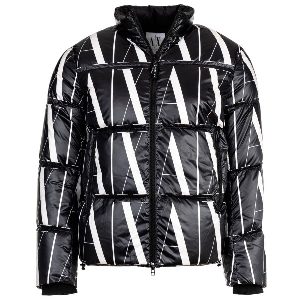A|X ARMANI EXCHANGE mens down jacket - quilted jacket, zip, Icon Allover