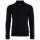 A|X ARMANI EXCHANGE mens long-sleeved polo shirt - button placket, pique, cotton stretch Navy S (Small)
