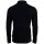 A|X ARMANI EXCHANGE mens long-sleeved polo shirt - button placket, pique, cotton stretch Navy S (Small)