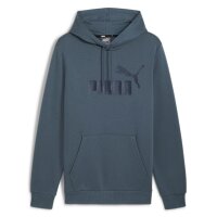 PUMA Mens Hoodie - ESS Big Logo Hoodie FL, Hood, Logo Grey (Gray Skies) S (Small)