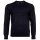 A|X ARMANI EXCHANGE mens knitted jumper - virgin wool, round neck, logo, plain Blue 2XL (XX-Large)