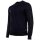 A|X ARMANI EXCHANGE mens knitted jumper - virgin wool, round neck, logo, plain Blue 2XL (XX-Large)