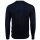 A|X ARMANI EXCHANGE mens knitted jumper - virgin wool, round neck, logo, plain Blue 2XL (XX-Large)