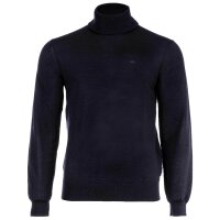 A|X ARMANI EXCHANGE mens knitted jumper - virgin wool, V-neck, logo, plain Blue XL (X-Large)