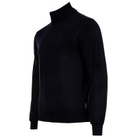 A|X ARMANI EXCHANGE mens knitted jumper - virgin wool, V-neck, logo, plain Blue XL (X-Large)
