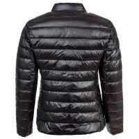 A|X ARMANI EXCHANGE Damen Daunenjacke - Steppjacke, Reißverschluss, Kapuze im Kragen Schwarz L