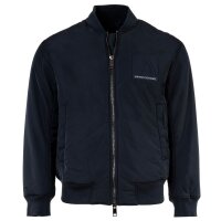A|X ARMANI EXCHANGE mens bomber jacket - blouson, zip, baseball collar, logo Blue S (Small)