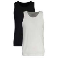 GANT Herren Unterhemd, 2er Pack - TANK TOP, Rundhals-Shirt, ärmellos, Stretch Cotton Schwarz/Weiß S