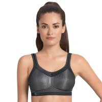 Anita Active Womens Sports Bra - Momentum, Cup Size B, Bustier, Breathable Black 34B